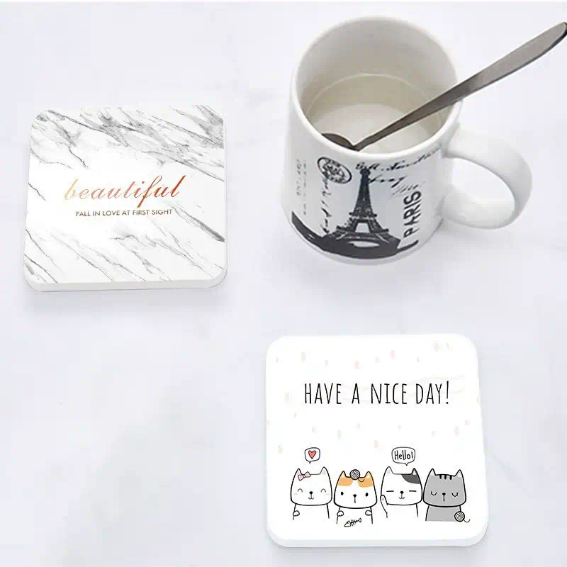 Ceramic cup coasters